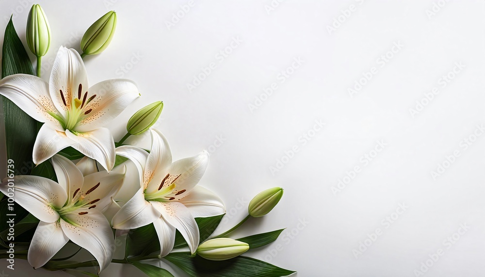 white tulips on a white white tulips on a white