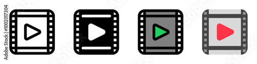 Editable movie clip, trailer vector icon. Movie, cinema, entertainment. Part of a big icon set family. Perfect for web and app interfaces, presentations, infographics, etc