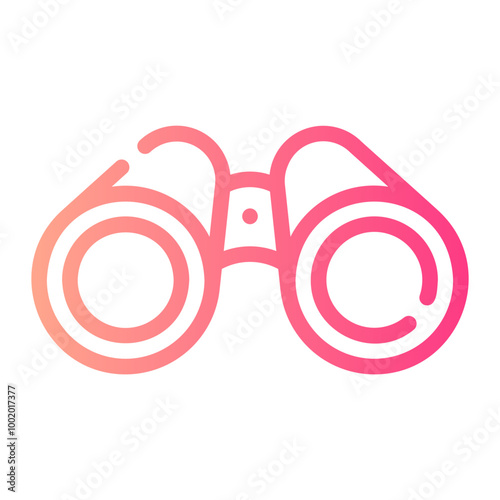 binocular Line Gradient Icon