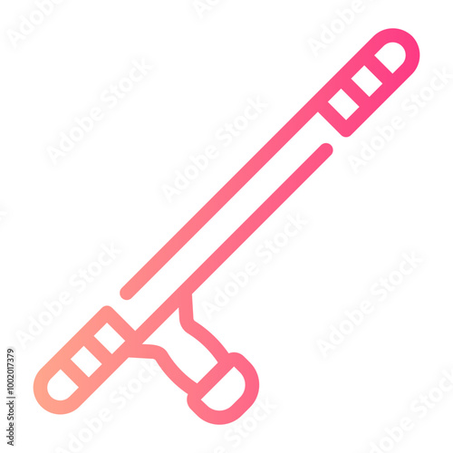 baton Line Gradient Icon