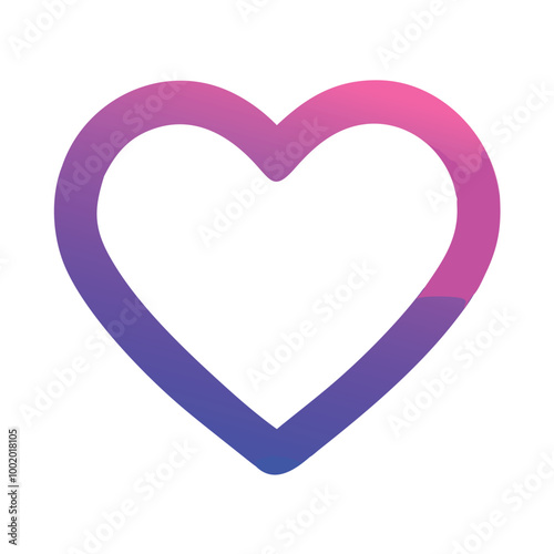 A charming pink heart design, perfect for celebrating love and romance on Valentine's Day