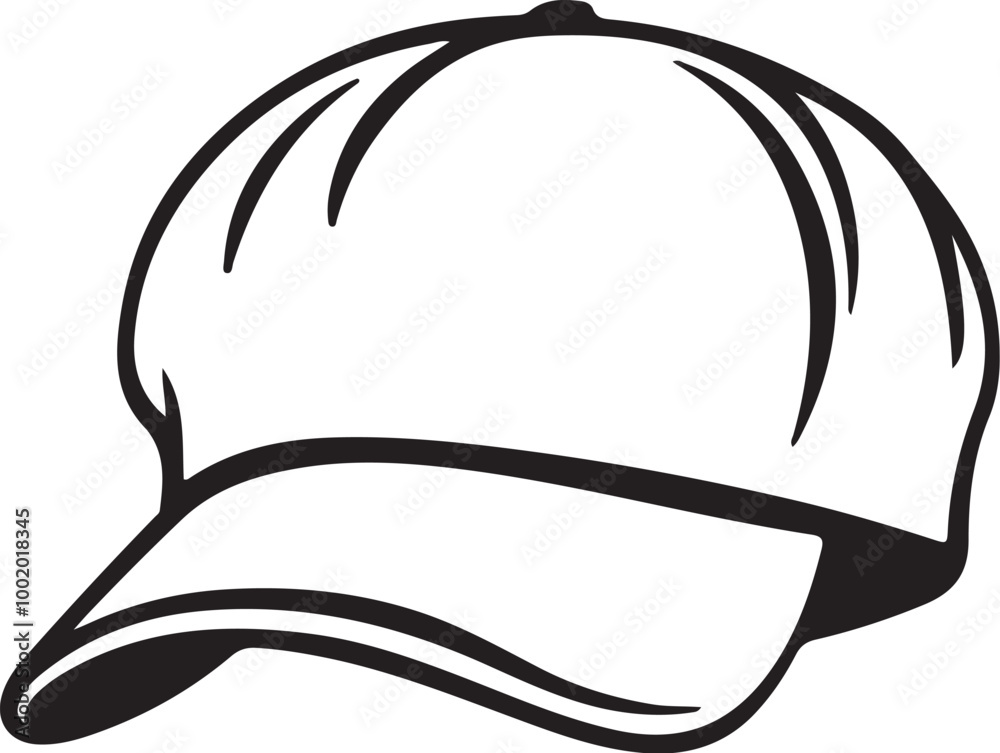 Cap icon silhouette vector illustration Cap icon silhouette vector illustration