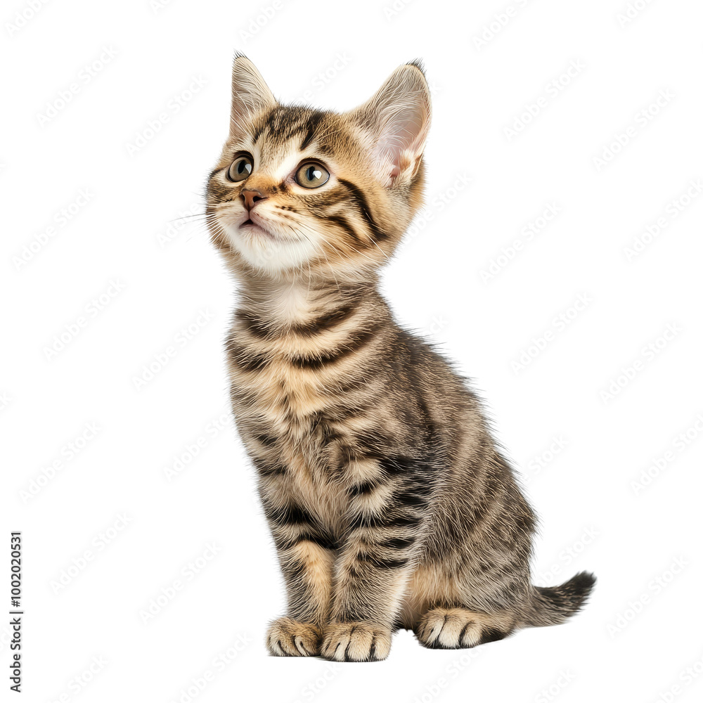 Obraz premium Cute Kitten Looking Up