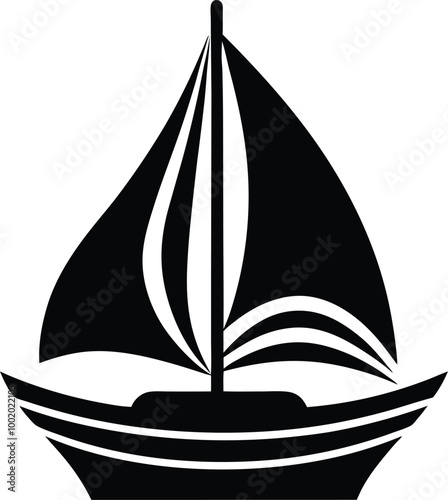 sail boat icon with Transparent Background - Versatile Clip art 