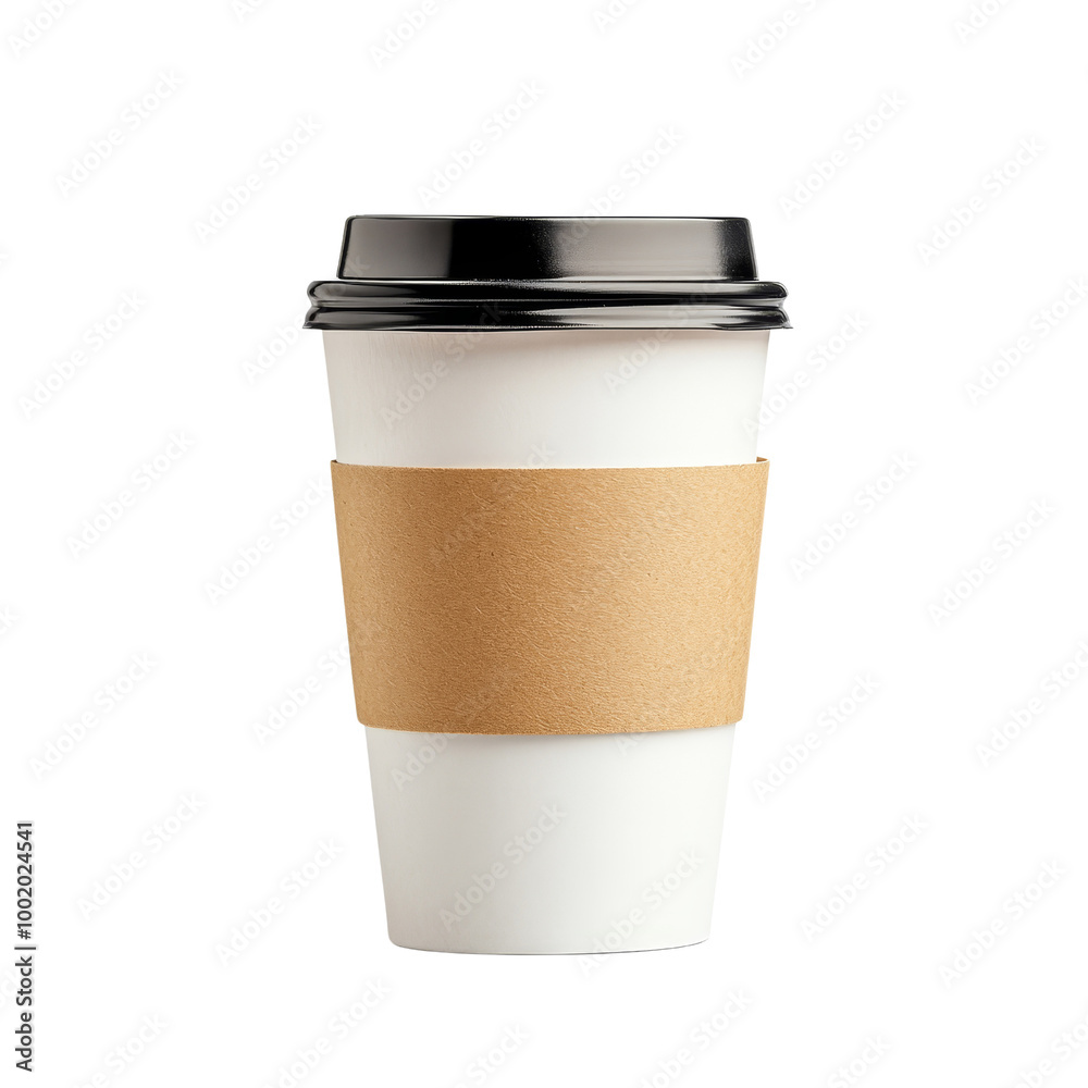 Disposable Paper Coffee Cup with Lid and Sleeve Disposable Paper Coffee Cup with Lid and Sleeve