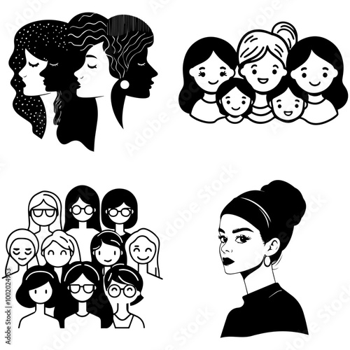 vector about Feminism, Feminism, women's welfare, women's movement