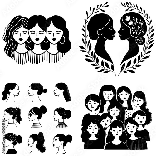 vector about Feminism, Feminism, women's welfare, women's movement