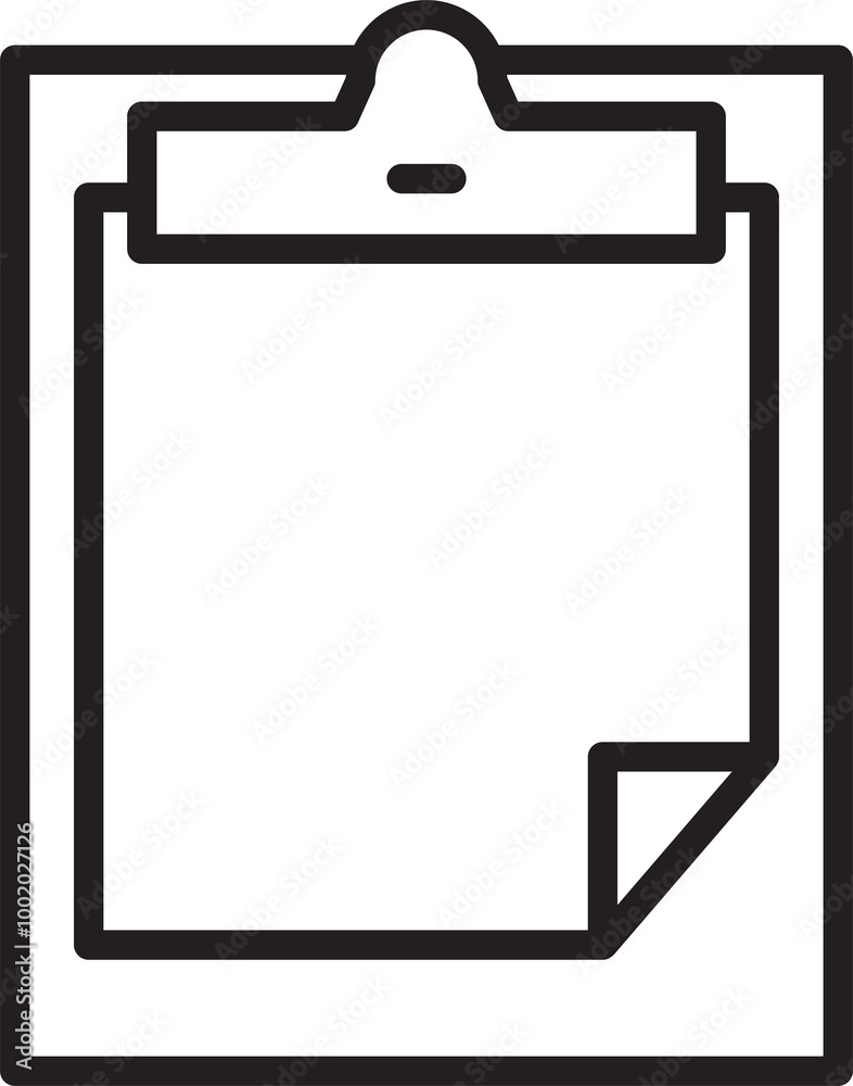 Clipboard Line Icon Clipboard Line Icon