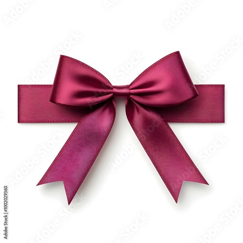 Luxurious Red and Gold Ribbon Bow in Macro Photography