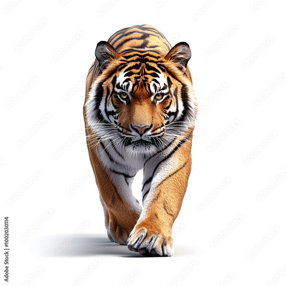 Fototapeta premium Majestic Sumatran Tiger A Powerful and Portrait