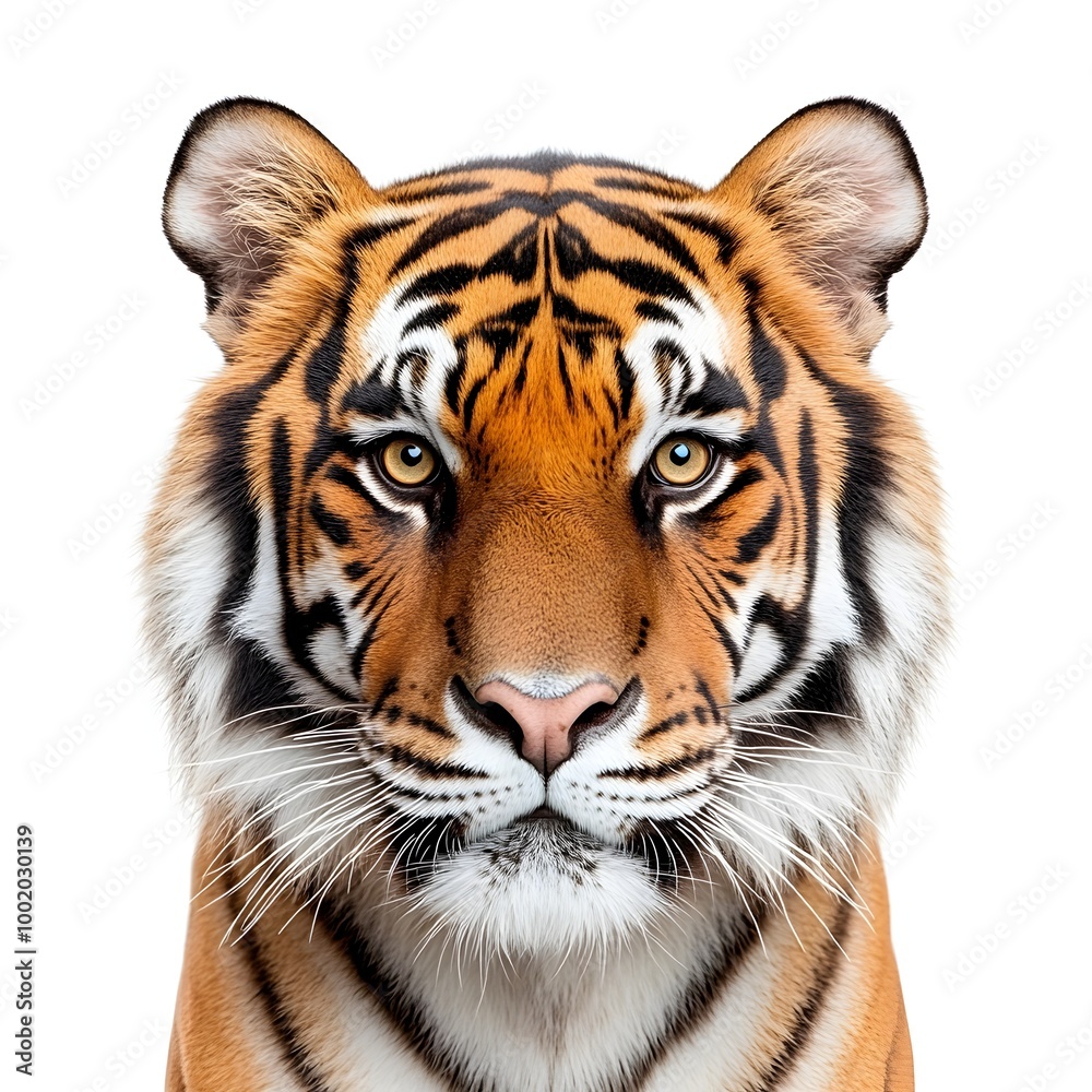 Fototapeta premium Stunning Macro Portrait of a Majestic Sumatran Tiger