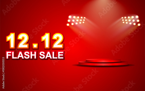Flash sale banner template design for web or social media.