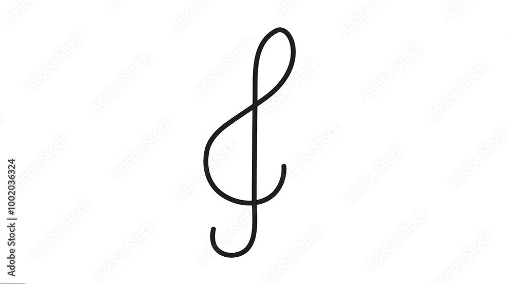 The music Continuous single-line art Animation icon. Motion graphics. The music Continuous single-line art Animation icon. Motion graphics.