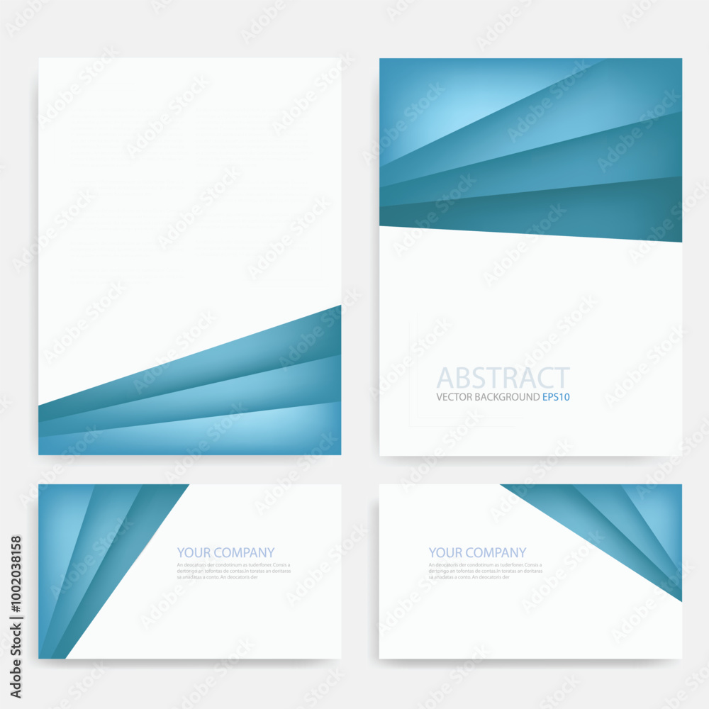 Naklejka premium Header flyer business brochure vector graphic with space for text and message design