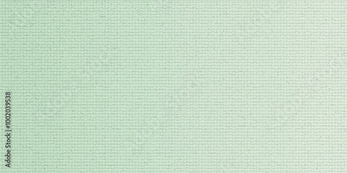 Cloth textile textured background. fabric wallpaper texture pattern background in light pastel pale green teal color. Blank background. Natural linen material canvas texture background copy space.