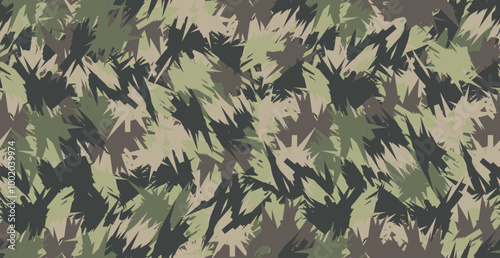 seamless camouflage pattern for outdoor apparel

