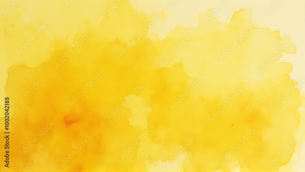 Yellow watercolor background. Generative Ai Yellow watercolor background. Generative Ai