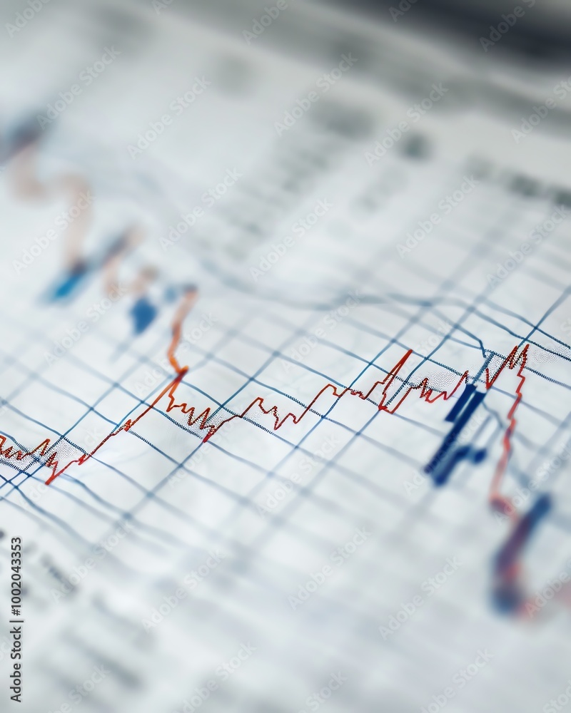 Close-up of financial graphs and charts on paper, depicting market trends and data analysis for investment and economic forecasting. Close-up of financial graphs and charts on paper, depicting market trends and data analysis for investment and economic forecasting.