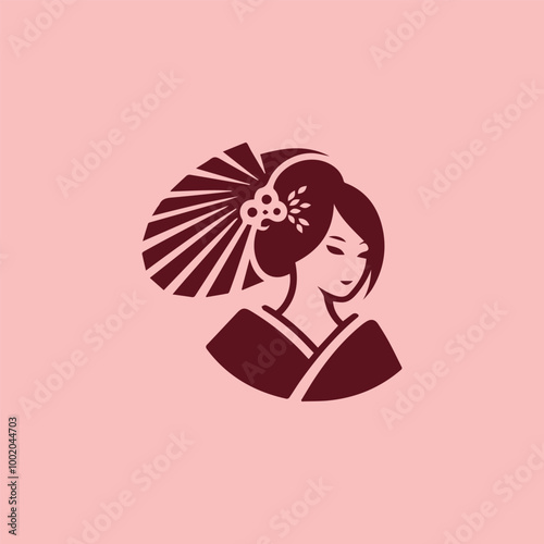 Japanese lady logo