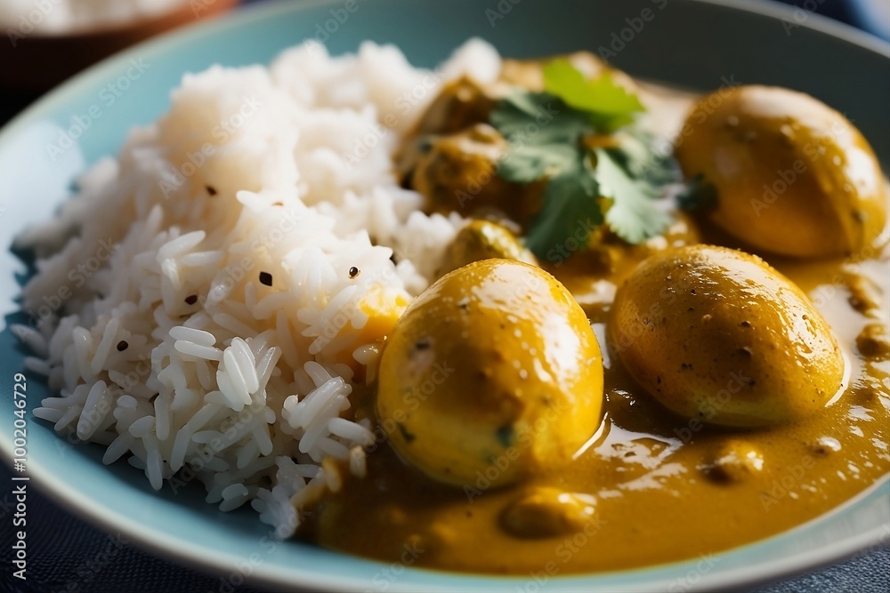 Taste the Contrast Fluffy Rice and Velvety Egg Curry Unite Taste the Contrast Fluffy Rice and Velvety Egg Curry Unite