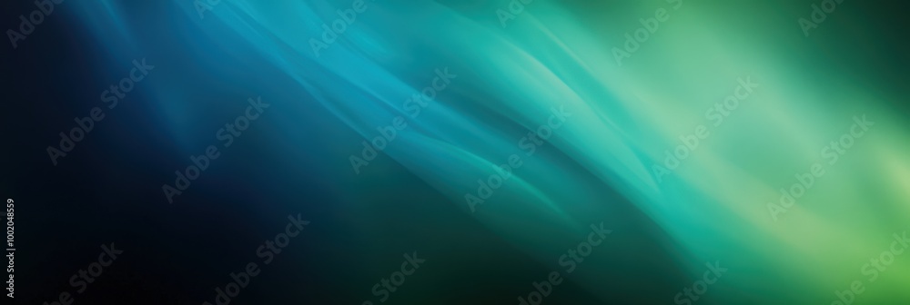Fototapeta premium Dark Green and Blue Gradient Background