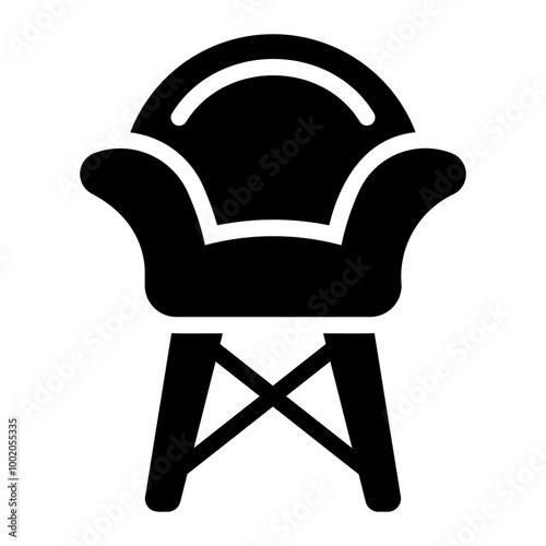 chair Solid icon photo