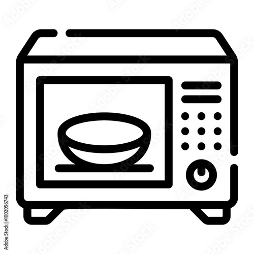 mikrowave oven Line Icon