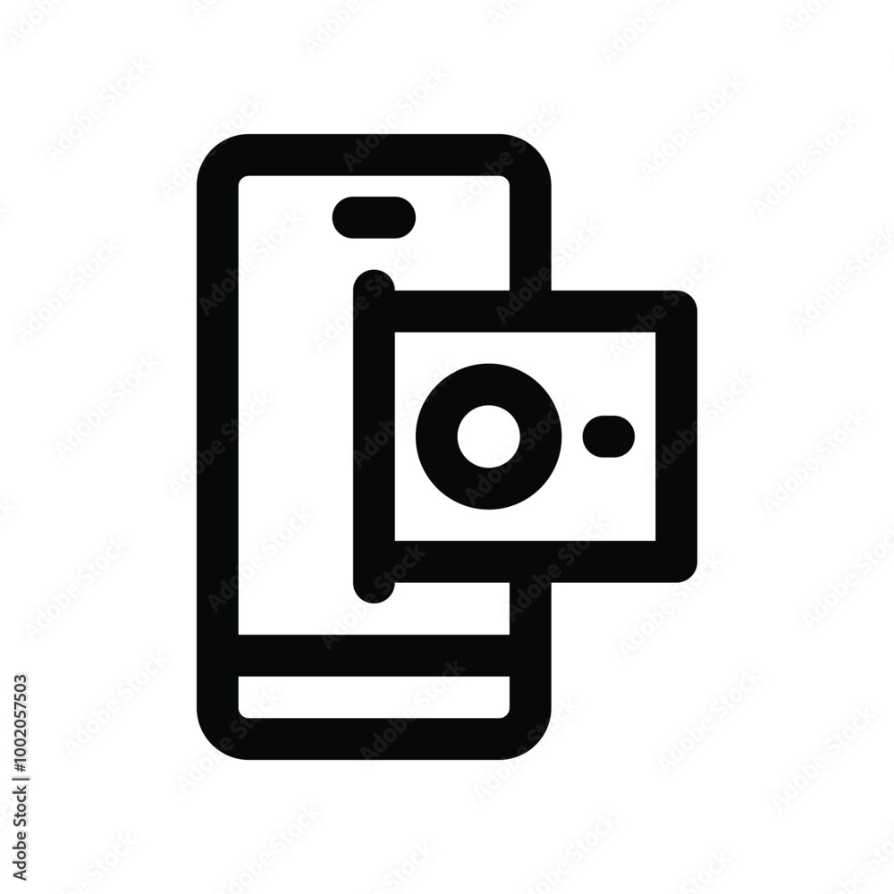 mobile payment icon. vector line icon for your website, mobile, presentation, and logo design.