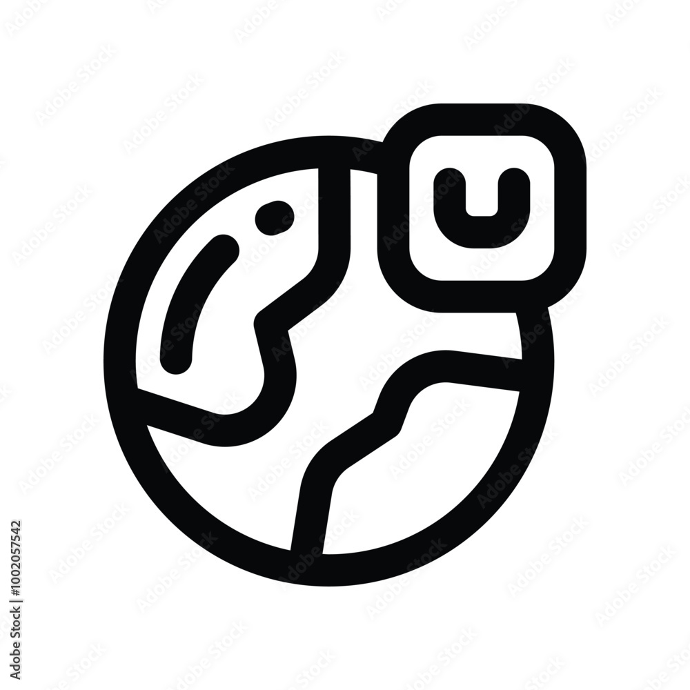global sale icon. vector line icon for your website, mobile, presentation, and logo design. global sale icon. vector line icon for your website, mobile, presentation, and logo design.