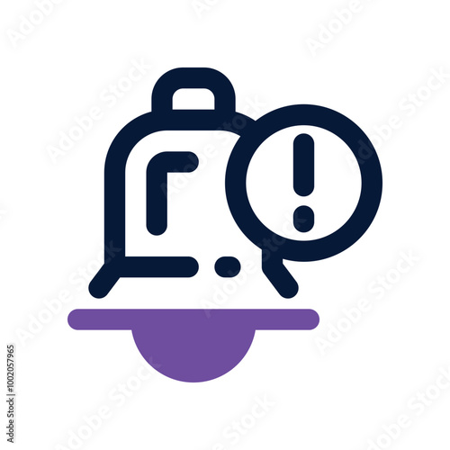 notification icon. vector dual tone icon for your website, mobile, presentation, and logo design.