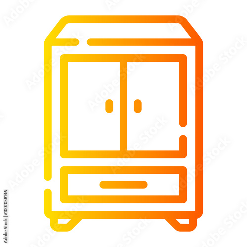 cupboard Line Gradient Icon