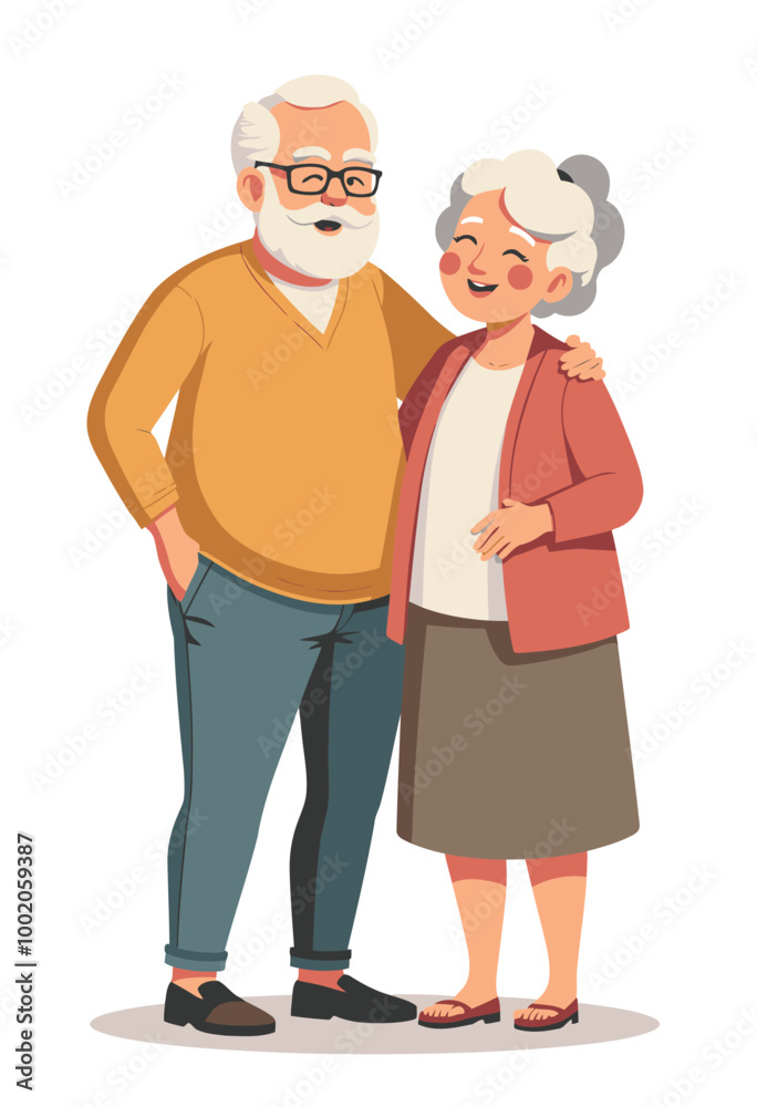 Forever Young at Heart: Senior Love Stories in Vector Art - Heartwarming Illustrations for Retirement Planning & Elderly Care Brochures Forever Young at Heart: Senior Love Stories in Vector Art - Heartwarming Illustrations for Retirement Planning & Elderly Care Brochures