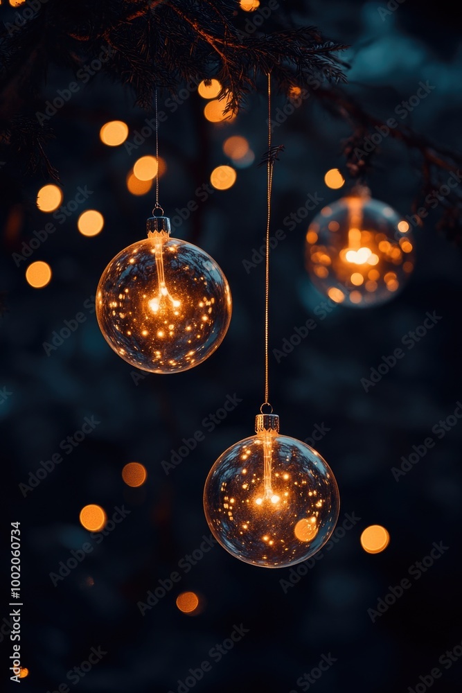 Lights hanging from a tree Lights hanging from a tree