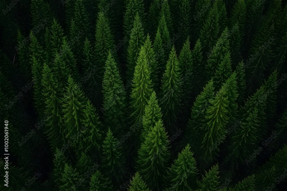 Amazing aerial view of a pine trees forest like an abstract pattern Amazing aerial view of a pine trees forest like an abstract pattern
