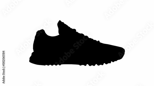 shoe silhouette illustration. running shoes. sport shoes. soccer shoes. mountain boots.