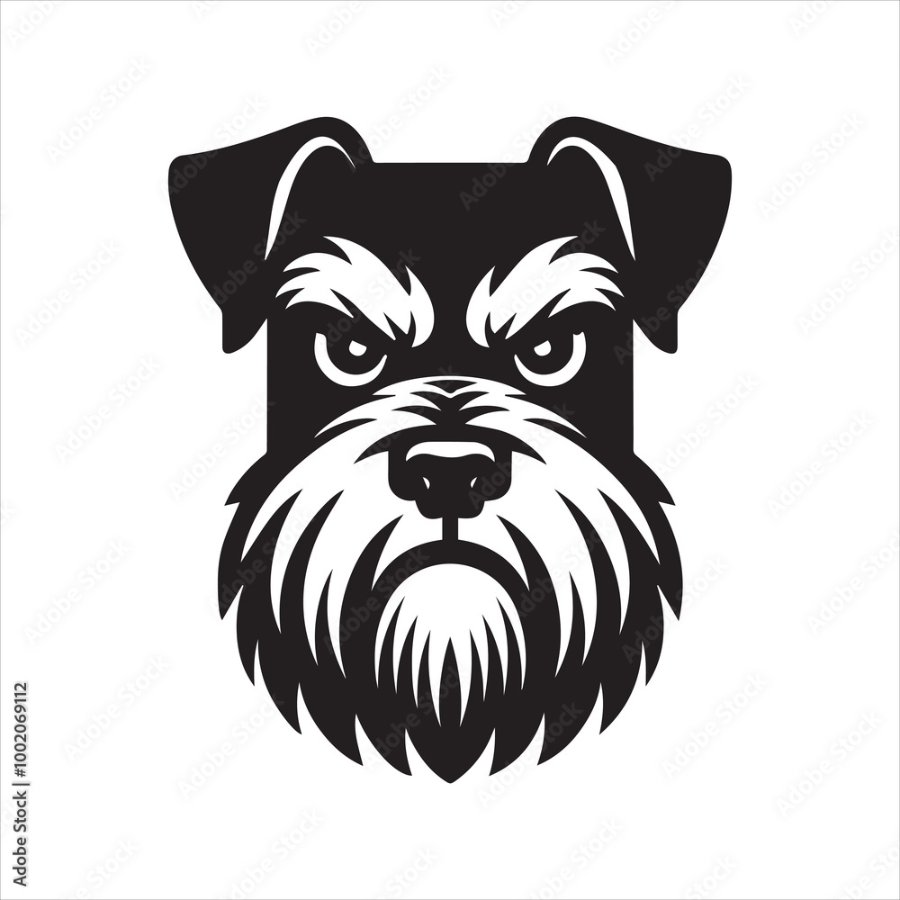 Giant Schnauzer Dog Face Clipart Design - Dog Face Logo - Giant Schnauzer Vector illustration in black and white
Giant Schnauzer Dog Face Clipart Design - Dog Face Logo - Giant Schnauzer Vector illustration in black and white