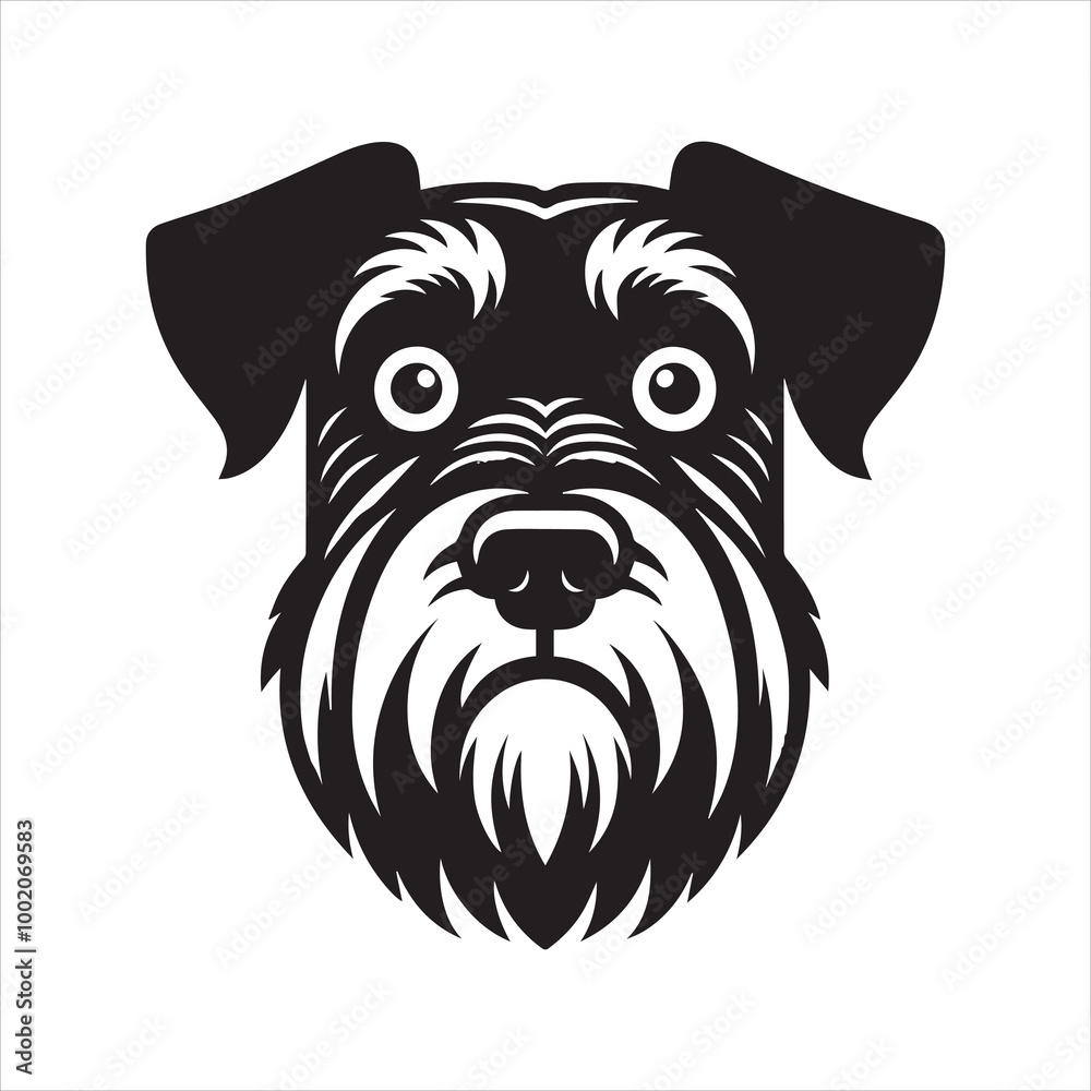 Giant Schnauzer Dog Face Clipart Design - Dog Face Logo - Giant Schnauzer Vector illustration in black and white
Giant Schnauzer Dog Face Clipart Design - Dog Face Logo - Giant Schnauzer Vector illustration in black and white