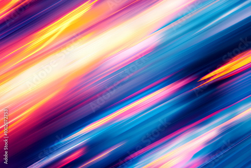 Modern abstract high-speed movement. Colorful dynamic motion on blue background. Movement sport pattern for banner or poster design background concept