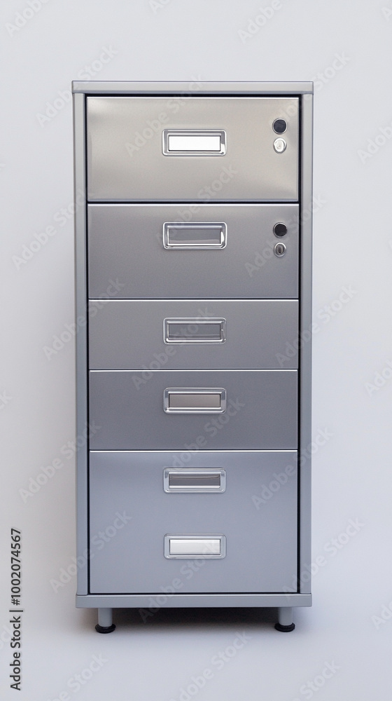 photorealisitic filing cabinet on a white blank background photorealisitic filing cabinet on a white blank background