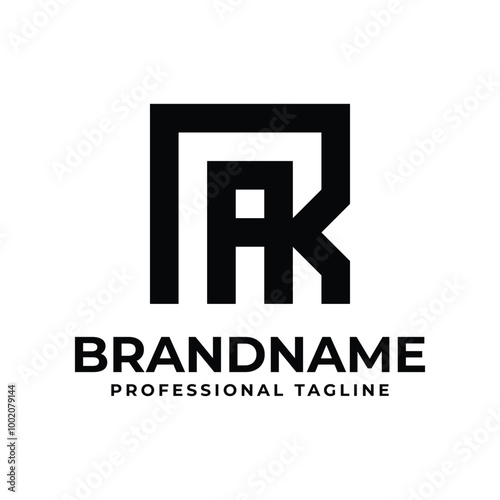 Letters RA Monogram Logo, suitable for any business with AR or RA initials