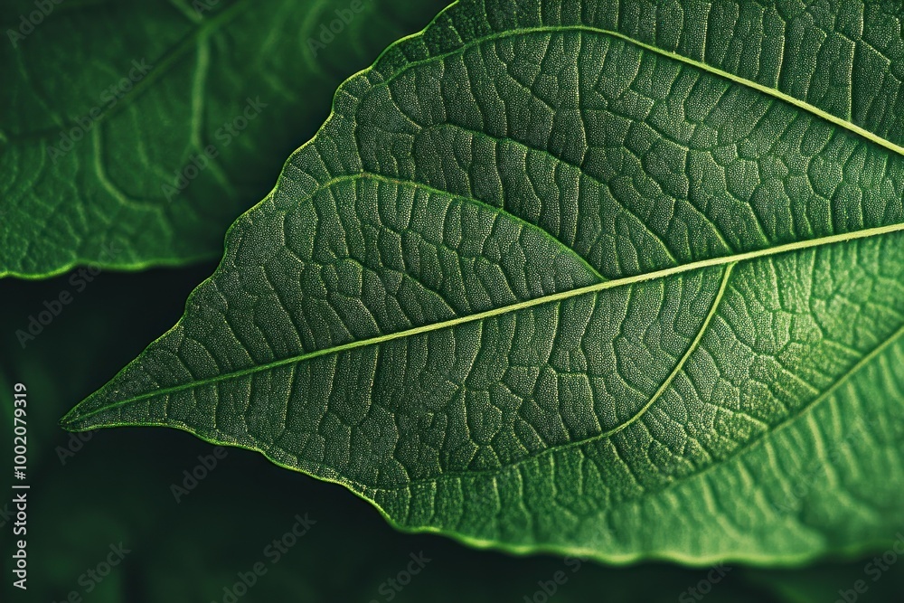 Fototapeta premium Close Up of a Green Leaf