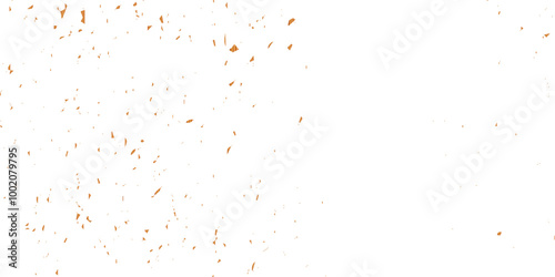 Vector gold particles confetti glitter on transparent background. Gold sparks and doted golden glitter special light effect celebration background. 