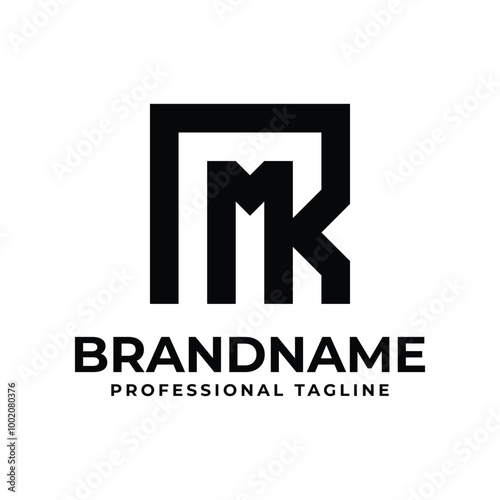 Letters RM Monogram Logo, suitable for any business with MR or RM initials