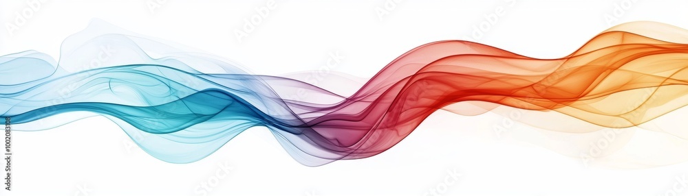 Obraz premium Energetic Endorphins - Colorful Abstract Watercolor Hormone of Happiness Clipart Isolated on White Background
