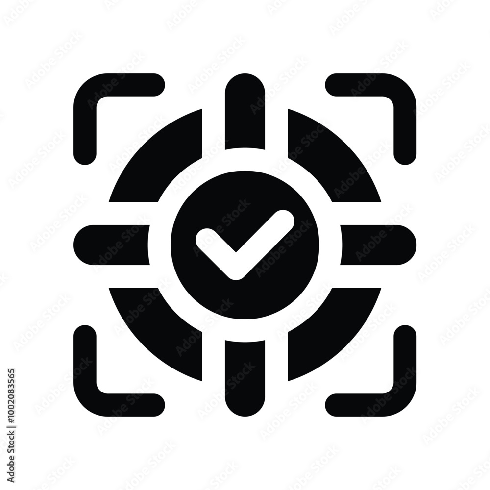 focus icon. vector glyph icon for your website, mobile, presentation, and logo design.