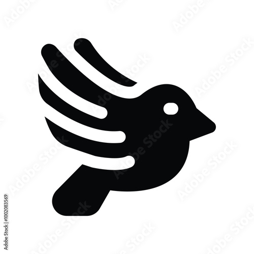 freedom icon. vector glyph icon for your website, mobile, presentation, and logo design.