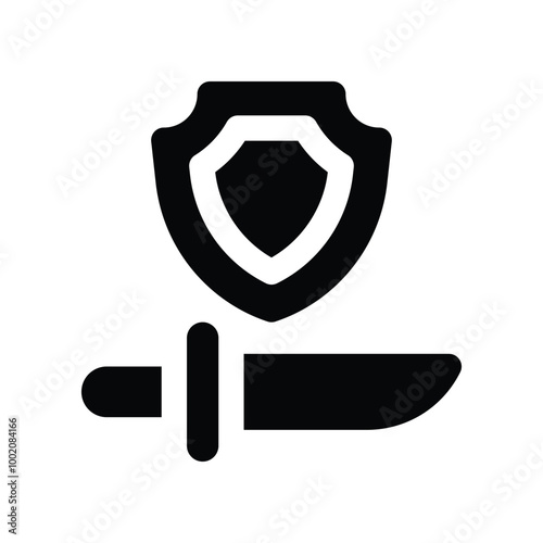 courage icon. vector glyph icon for your website, mobile, presentation, and logo design.