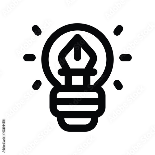 creativity icon. vector line icon for your website, mobile, presentation, and logo design.