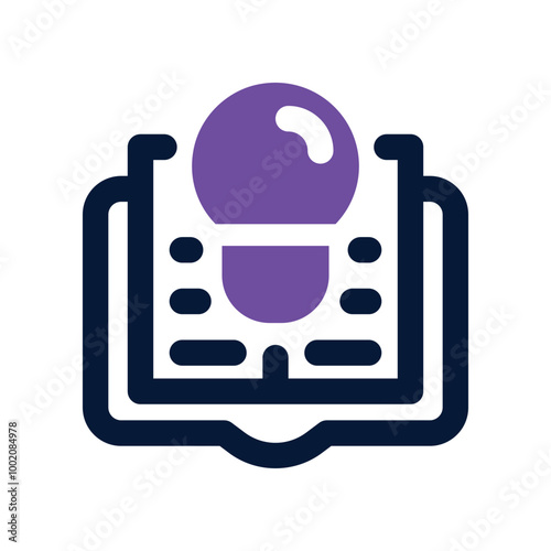 knowledge icon. vector dual tone icon for your website, mobile, presentation, and logo design.