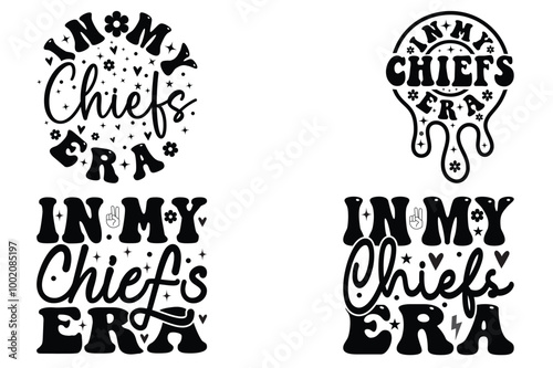 In my chiefs' era SVG bundle T-shirt, Wavy Stacked SVG, SVG Quotes Vintage, SVG T-shirt Design, Typography SVG, SVG t-shirt, Trendy t-Shirt, retro wavy SVG, SVG design bundle, Custom SVG Shirt